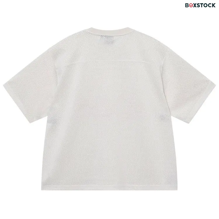 Stussy 4X4 Mesh Football Jersey 'Bone' Cream Spring/Summer 2023