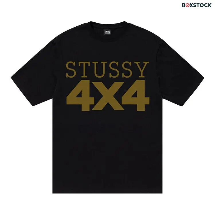 Stussy 4X4 Tee 'Black' Fall/Winter 2022