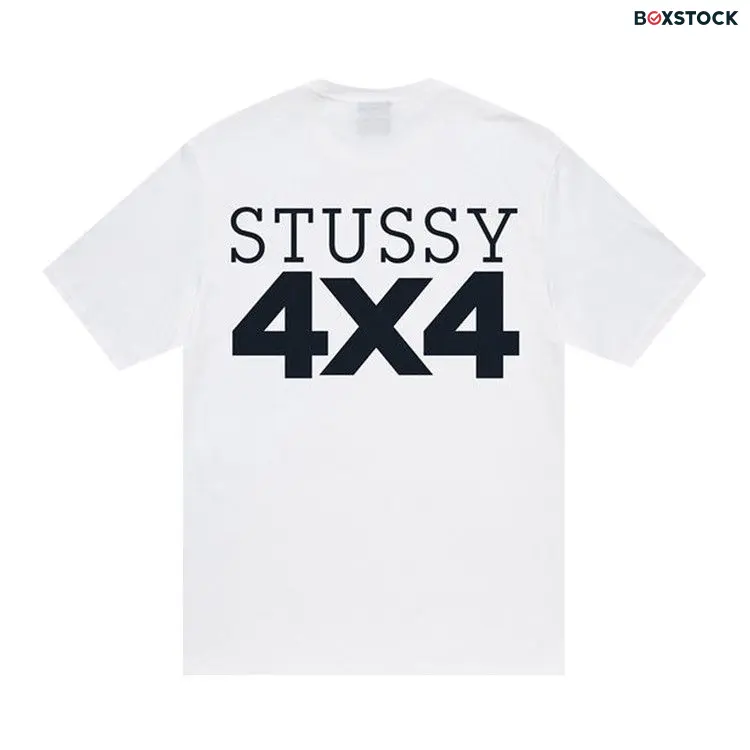 Stussy 4X4 Tee 'White' Fall/Winter 2022