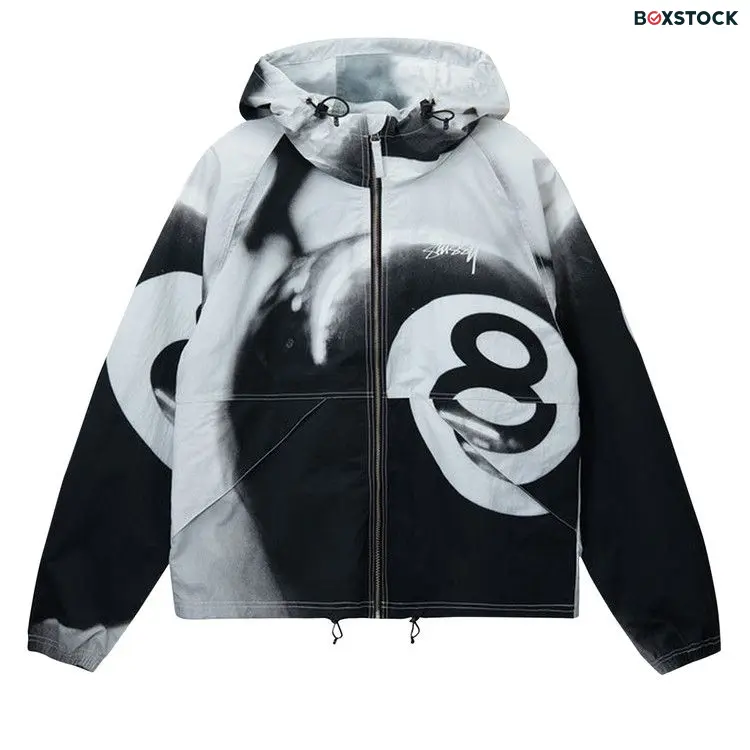 Stussy 8 Ball Beach Shell 'Grayscale' Multi-Color Spring/Summer 2023