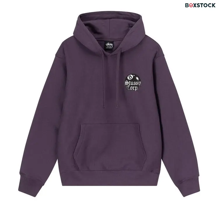 Stussy 8 Ball Corp. Hoodie 'Grape' Purple Spring/Summer 2023