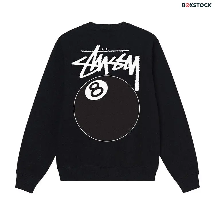 Stussy 8 Ball Crew 'Black' Fall/Winter 2021