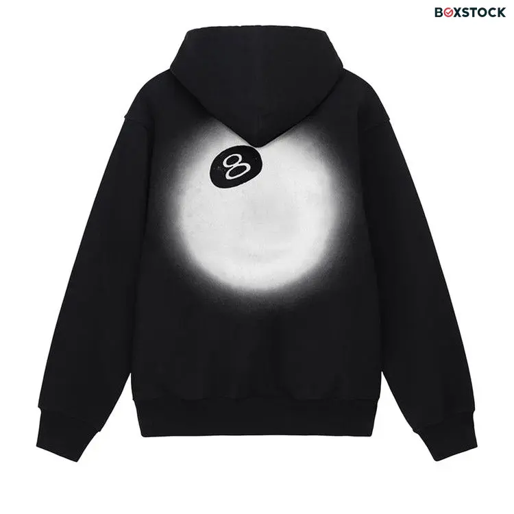 Stussy 8 Ball Fade Hoodie 'Black' Fall/Winter 2022