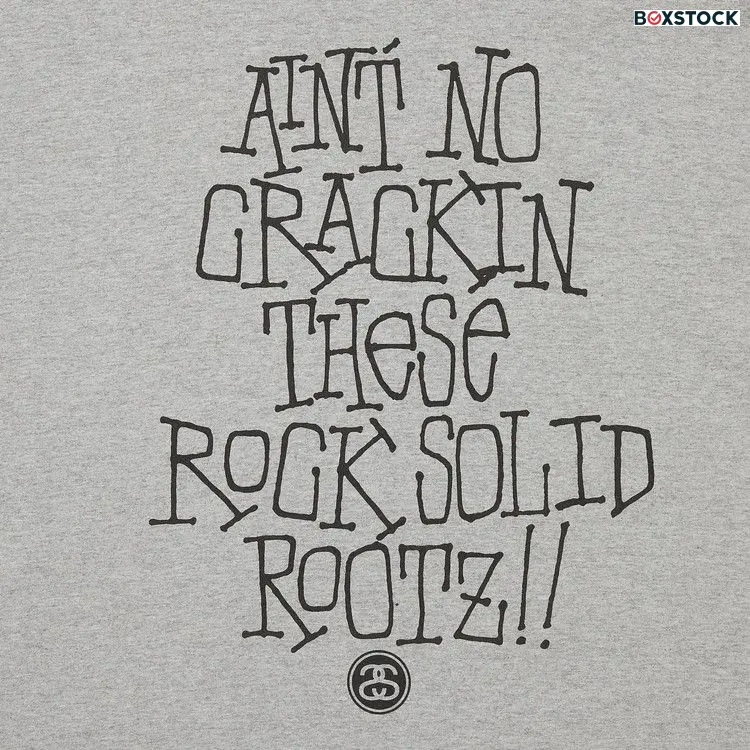 Stussy Ain't No Crackin' Tee 'Grey Heather'