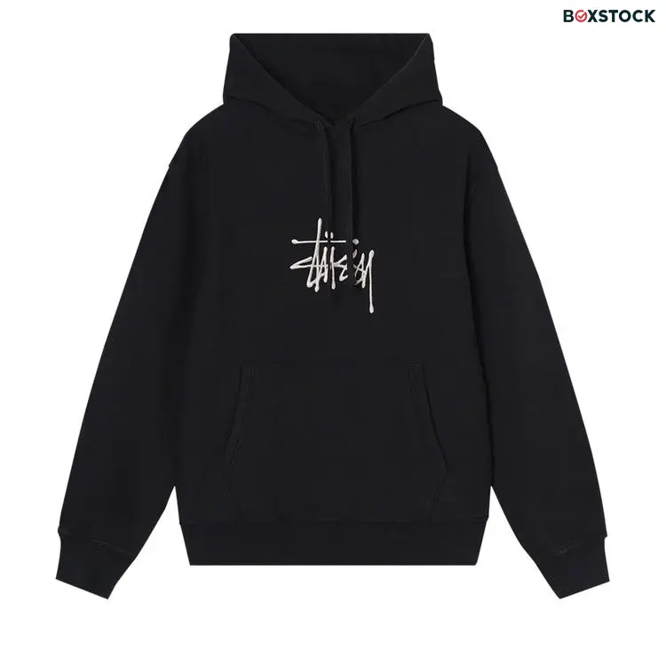 Stussy Basic Applique Hoodie 'Black' Spring/Summer 2022