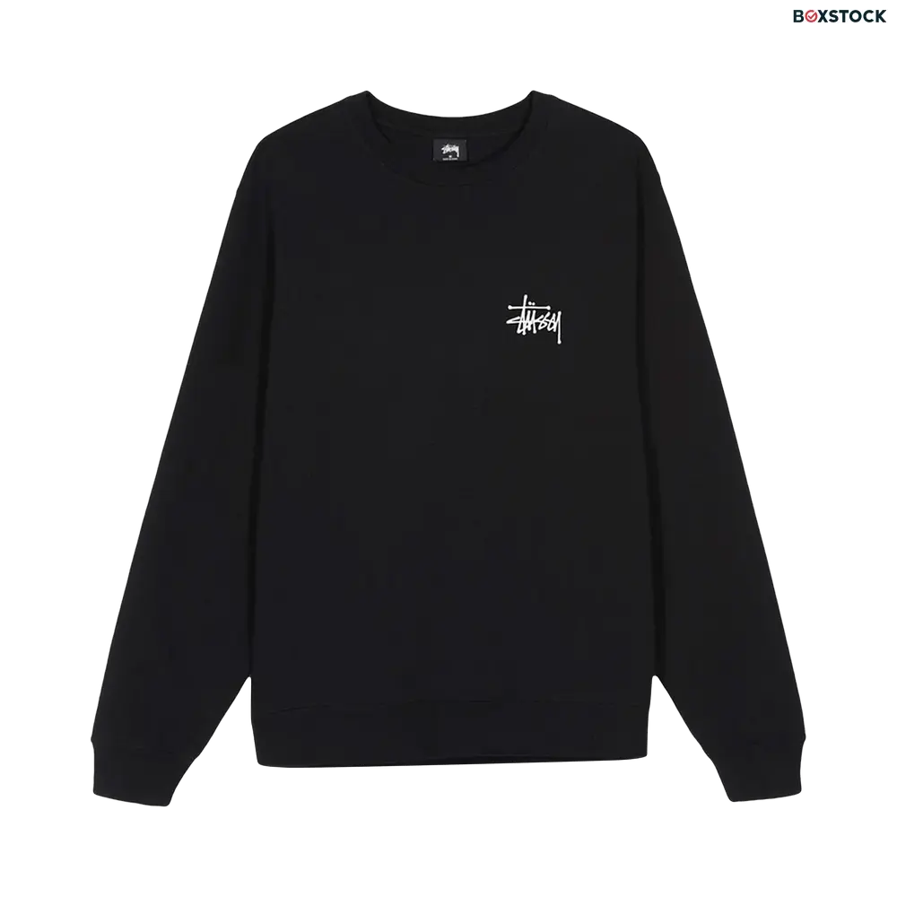 Stussy Basic Crew 'Black' Fall/Winter 2020
