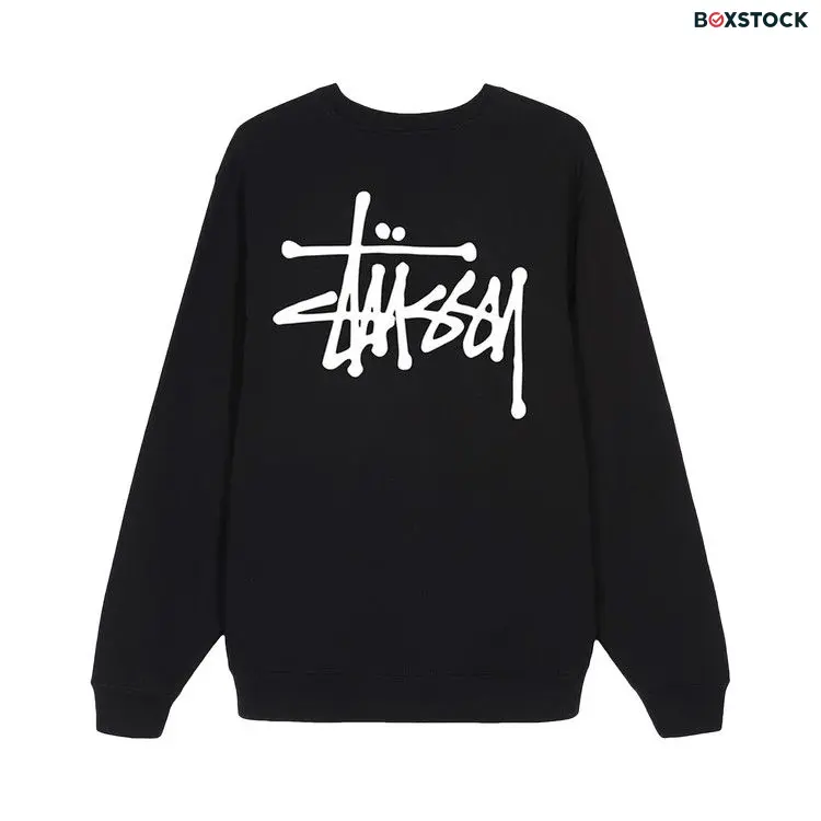 Stussy Basic Crew 'Black' Fall/Winter 2020