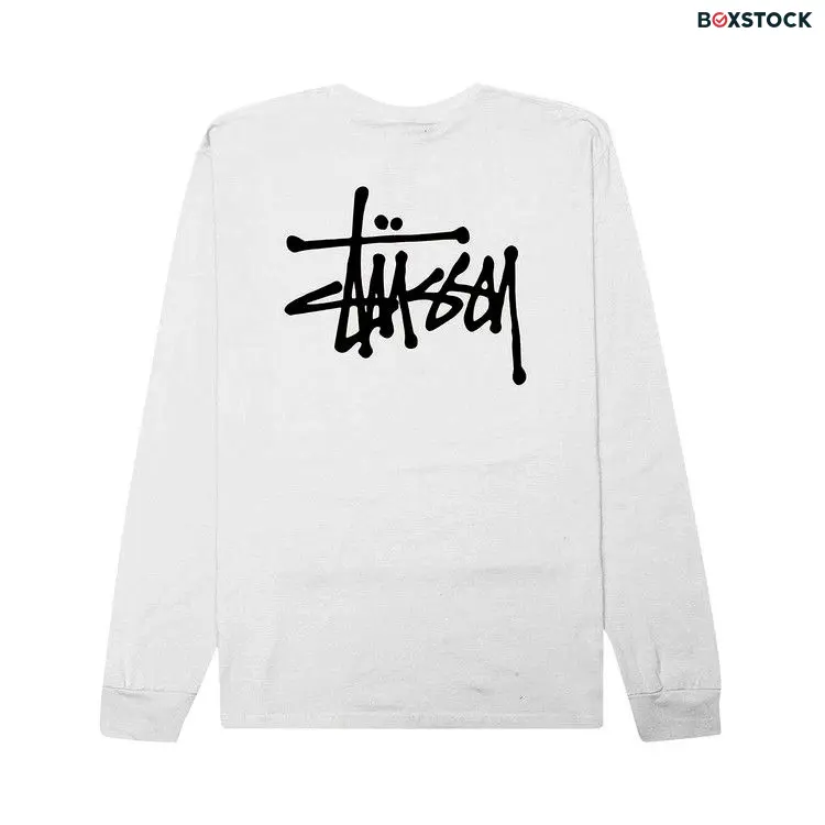 Stussy Basic Long-Sleeve Tee 'White' Fall/Winter 2020