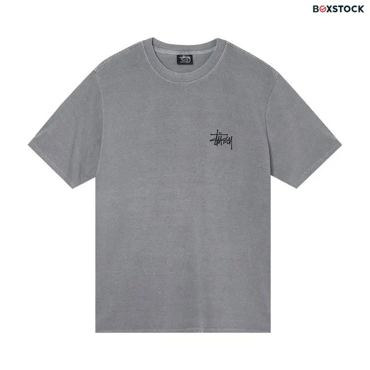 Stussy Basic Pigment Dyed Tee 'Grey' Spring/Summer 2022