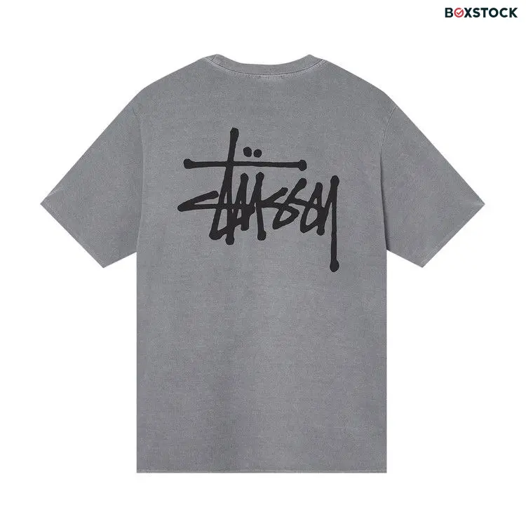 Stussy Basic Pigment Dyed Tee 'Grey' Spring/Summer 2022