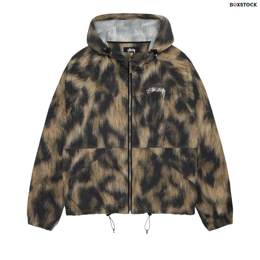 stussy Stussy Beach Shell Fur Print Jacket 'Brown' Multi-Color Fall/Winter 2023