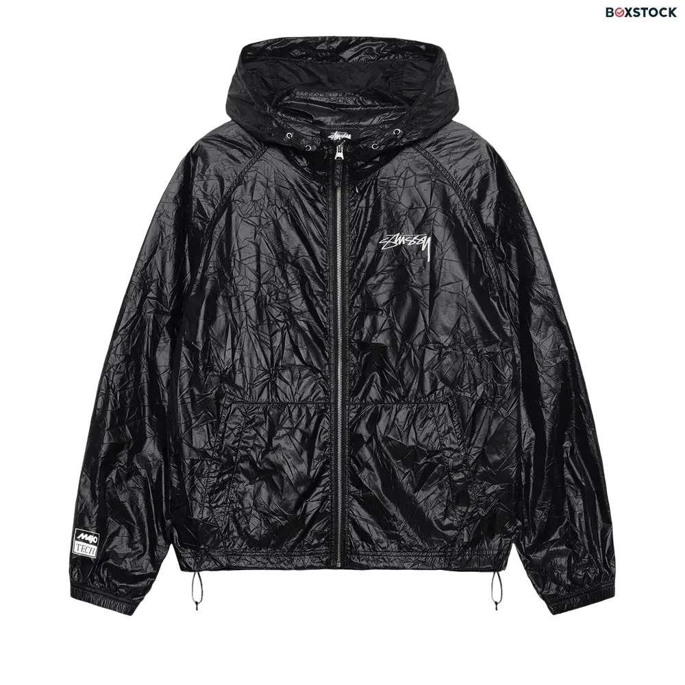 Stussy Beach Wrinkled Nylon Shell 'Black' Spring/Summer 2024