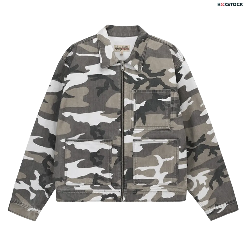 stussy Stussy Camo Zip Work Jacket 'Multicolor' Multi-Color Fall/Winter 2022