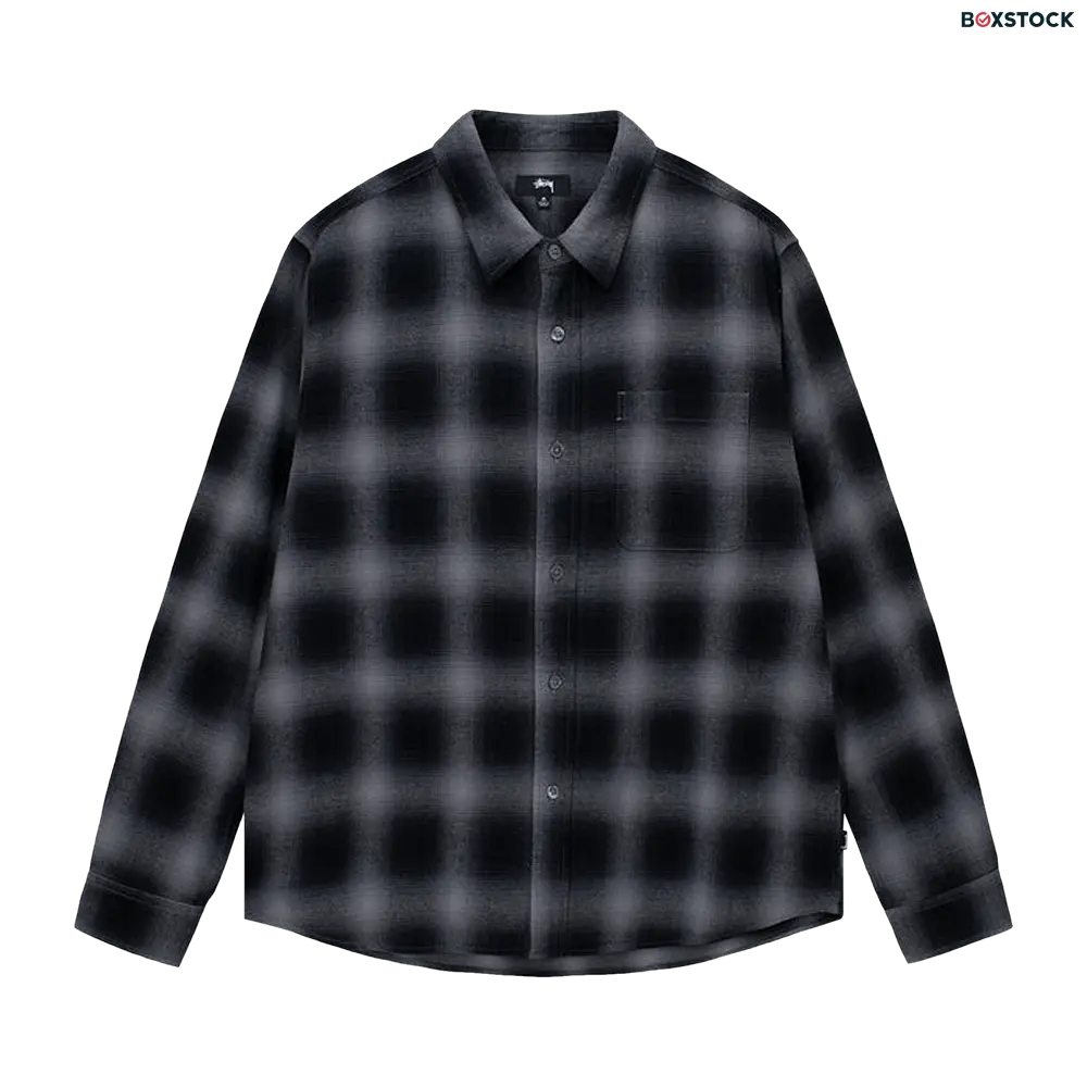 stussy Stussy Pete Plaid Shirt 'Charcoal' Multi-Color Spring/Summer 2023
