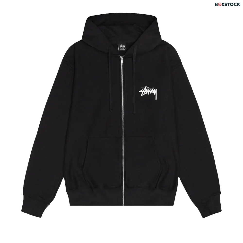 stussy Stussy Shattered Zip Hoodie 'Black'