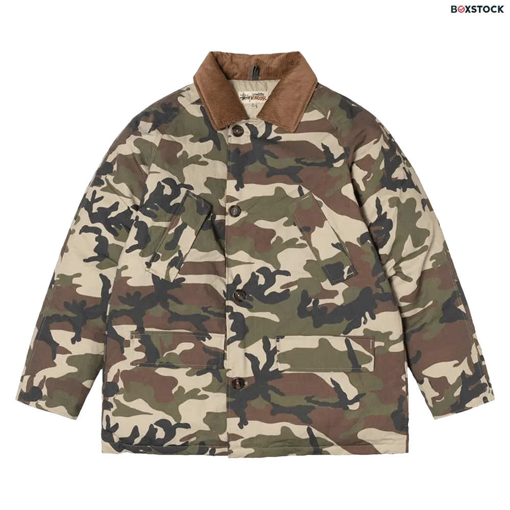stussy Stussy x Denim Tears Ripstop Down Army Jacket 'Camo' Multi-Color Fall/Winter 2022