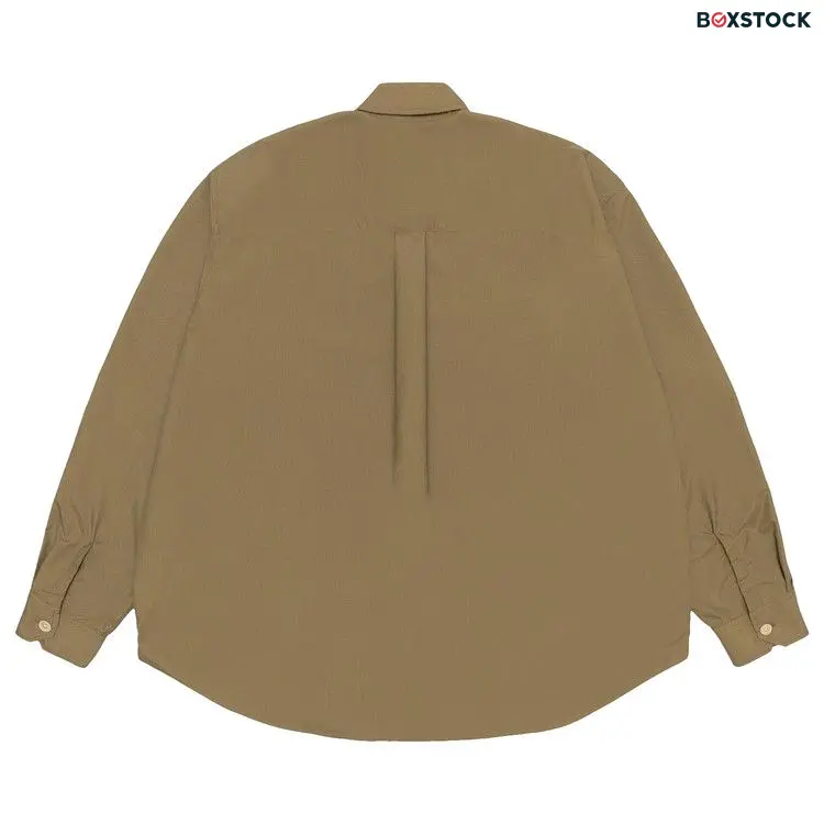 Stussy x Our Legacy Work Shop Borrowed Shirt 'Olive Nylon Ripstop' Green Fall/Winter 2024