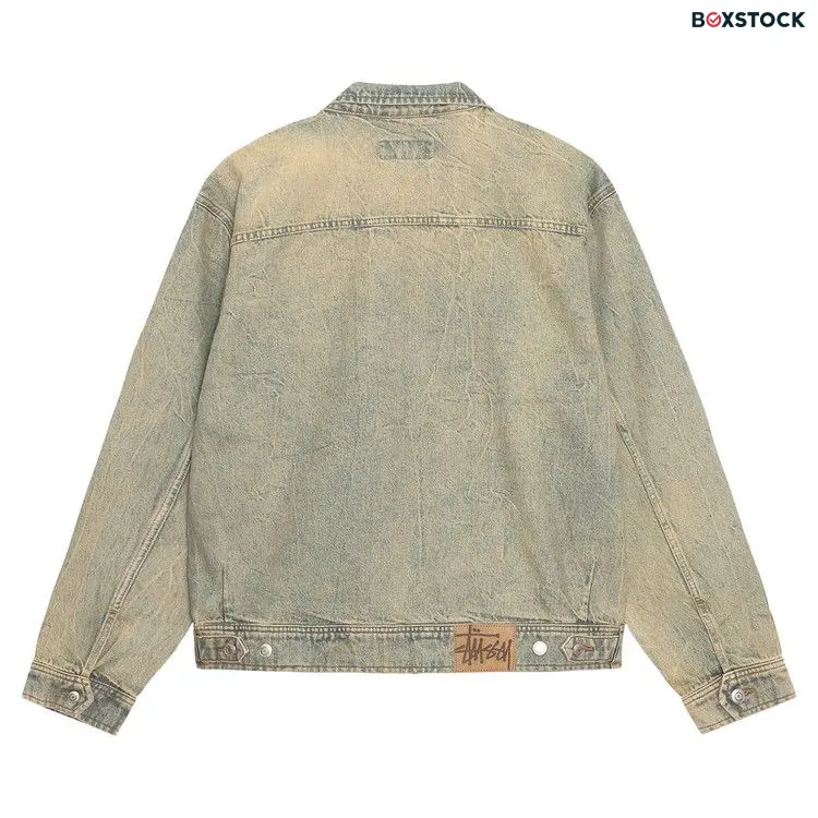 Stussy Zip Work Jacket 'Beach Wash' Blue Spring/Summer 2024