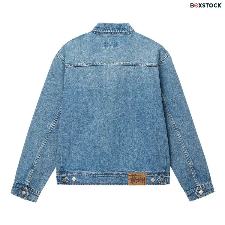 Stussy Zip Work Jacket 'Washed Blue' Brown Spring/Summer 2024