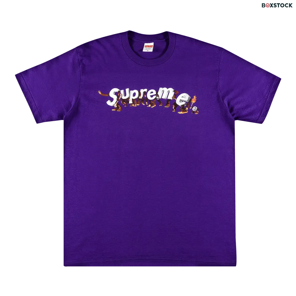 supreme Supreme Apes Tee 'Purple' Spring/Summer 2021