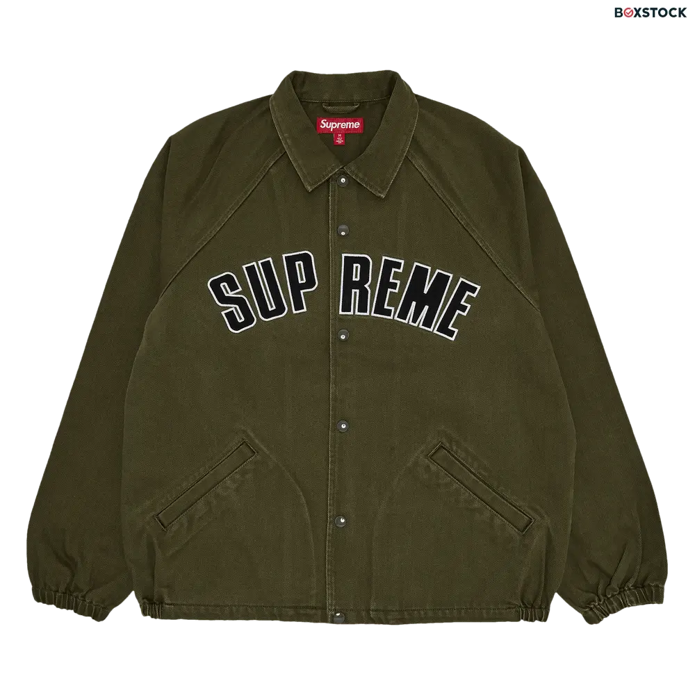 supreme Supreme Arc Denim Coaches Jacket 'Olive' Green Spring/Summer 2024