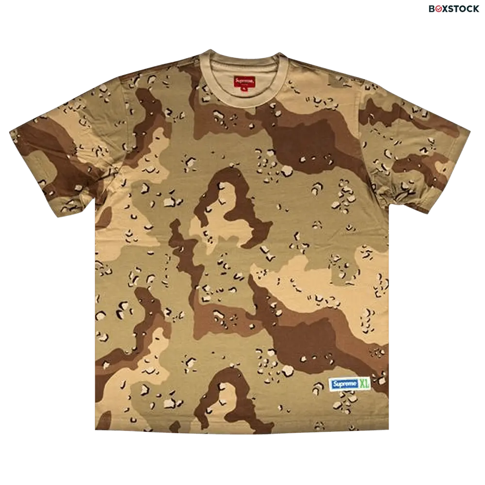 supreme Supreme Athletic Label Tee 'Camo' Multi-Color Spring/Summer 2019