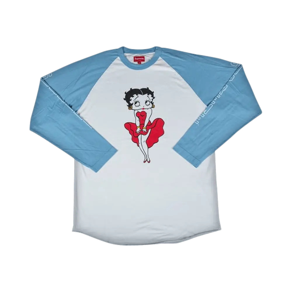 Supreme Betty Boop Raglan 'Blue' Spring/Summer 2016