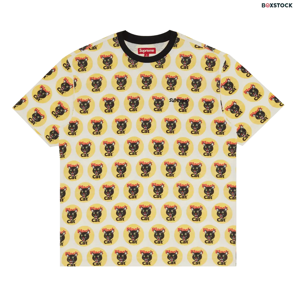 supreme Supreme Black Cat Short-Sleeve Top 'Multicolor' Multi-Color Spring/Summer 2024