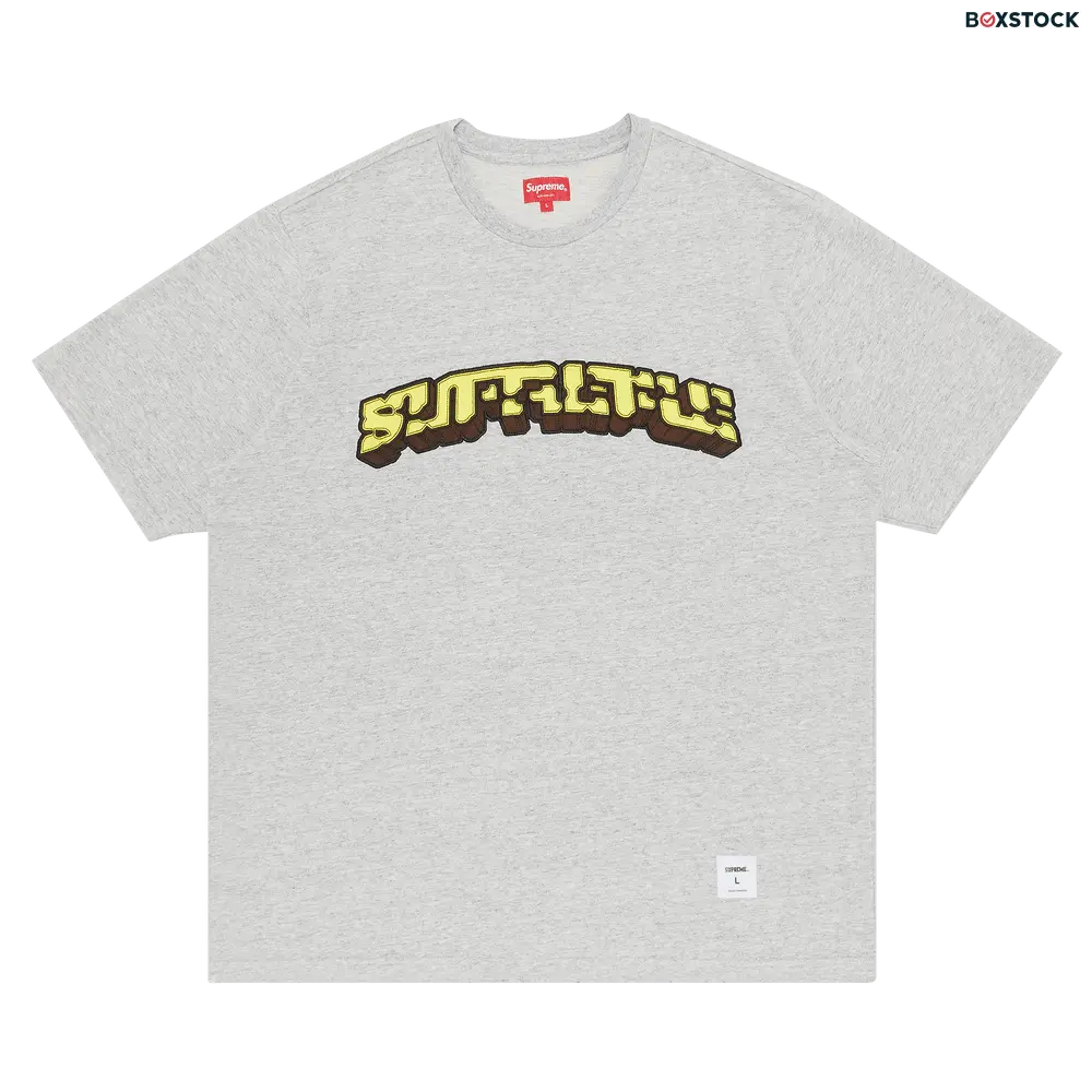 supreme Supreme Block Arc Short-Sleeve Top 'Heather Grey' Spring/Summer 2023