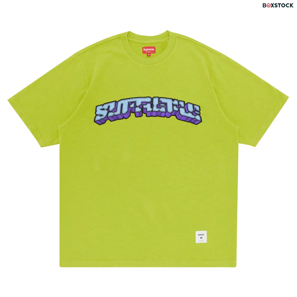 supreme Supreme Block Arc Short-Sleeve Top 'Lime' Green Spring/Summer 2023