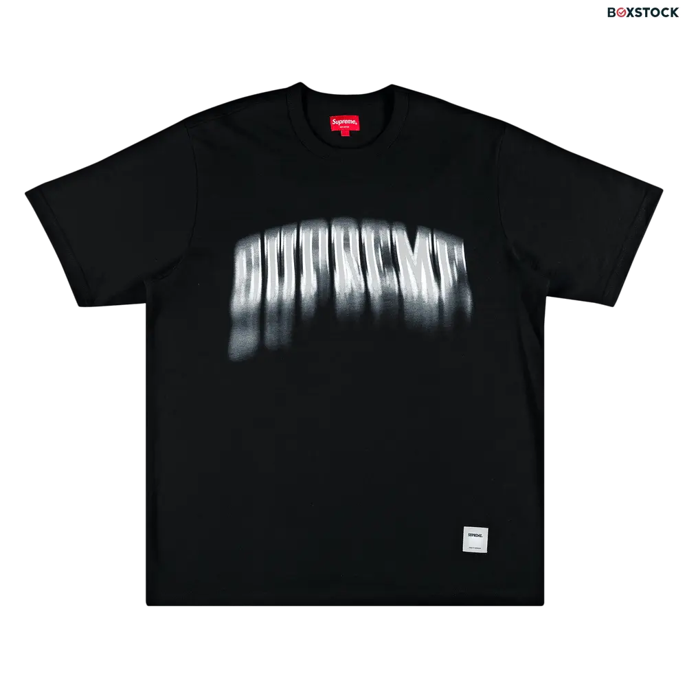 supreme Supreme Blurred Arc Short-Sleeve Top 'Black' Spring/Summer 2021