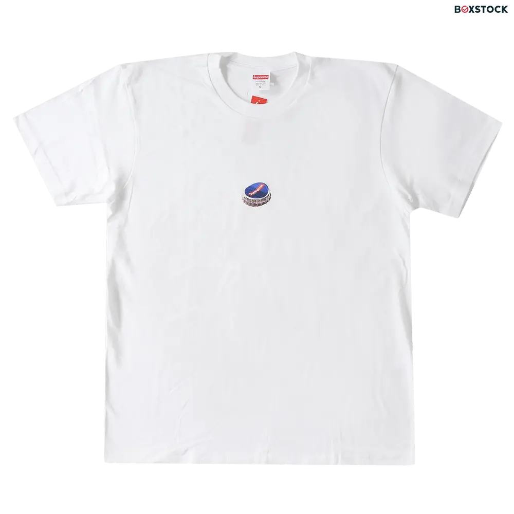 supreme Supreme Bottle Cap Tee 'White' Fall/Winter 2018