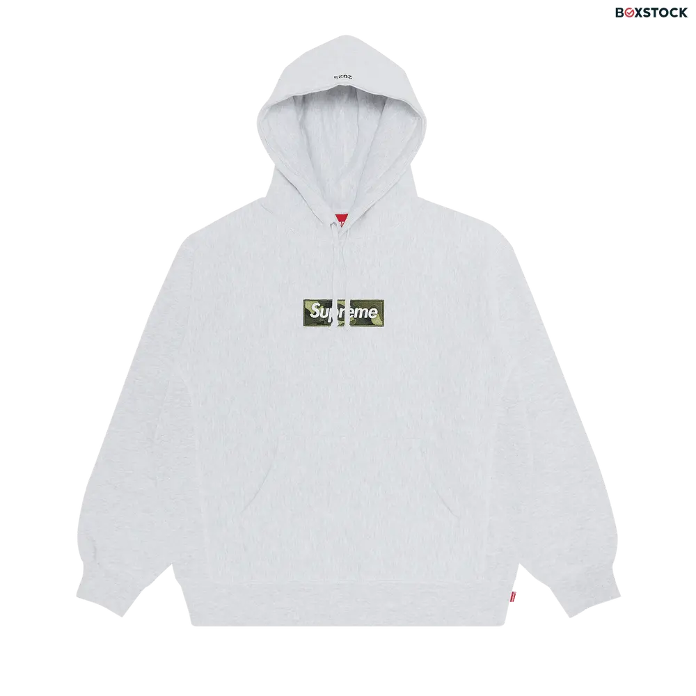 supreme Supreme Box Logo Hooded Sweatshirt 'Ash Grey' Fall/Winter 2023