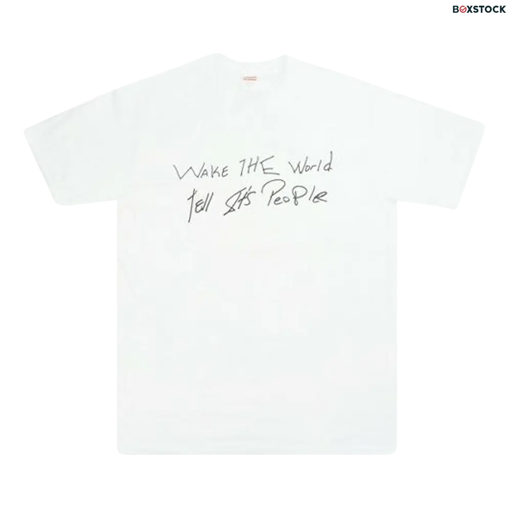 supreme Supreme Buju Banton Wake The World Tee 'White' Spring/Summer 2019