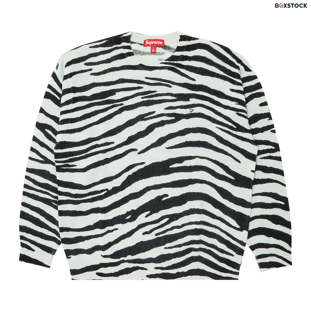 supreme Supreme Cashmere Sweater 'Zebra' Multi-Color Spring/Summer 2024
