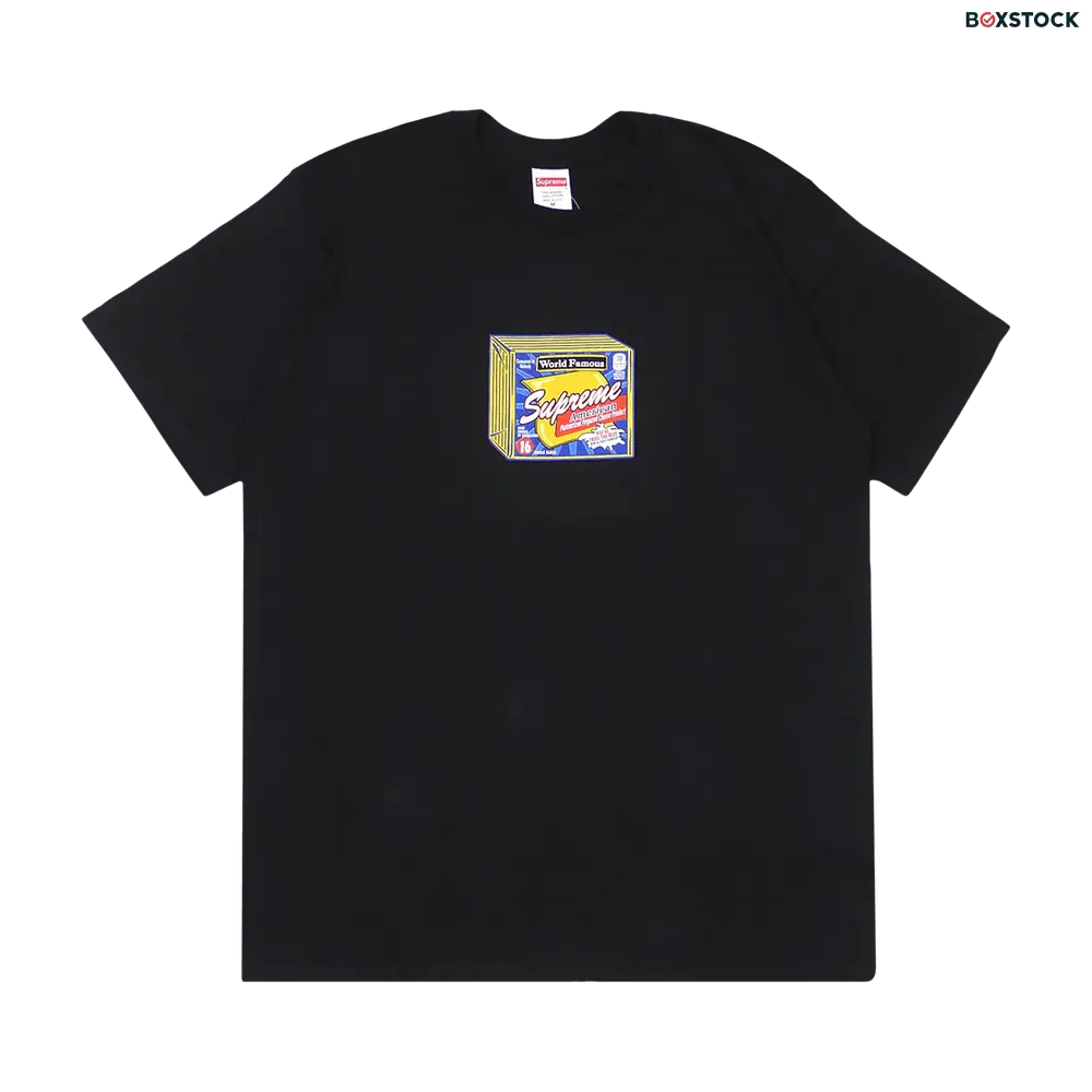 supreme Supreme Cheese Tee 'Black' Fall/Winter 2019
