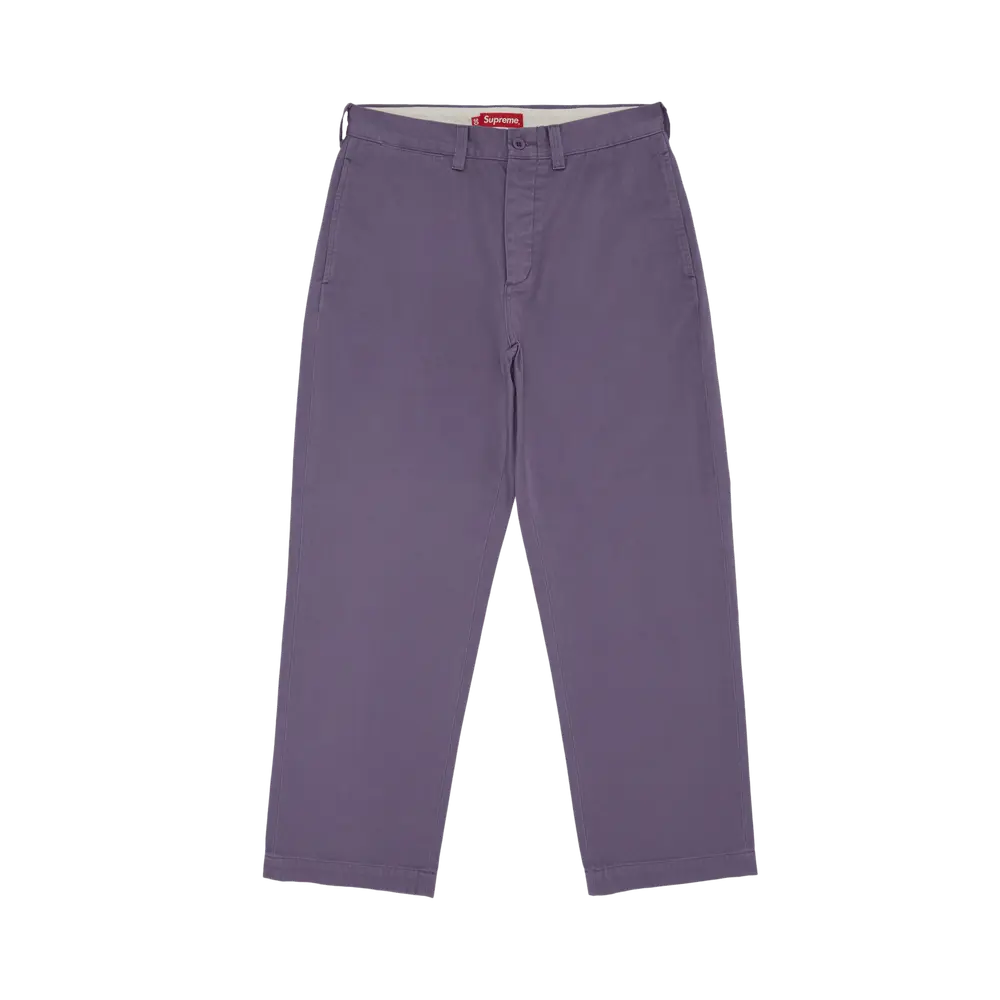 Supreme Chino Pant 'Dusty Purple' Spring/Summer 2023