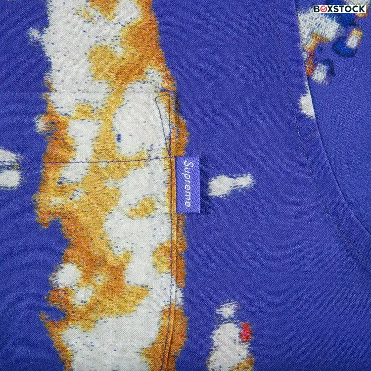 Supreme City Lights Rayon Short-Sleeve Shirt 'Purple' Spring/Summer 2020