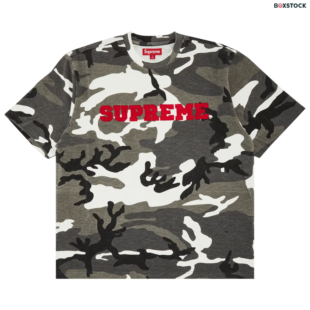 supreme Supreme Collegiate Short-Sleeve Top 'Snow Camo' Multi-Color Fall/Winter 2023