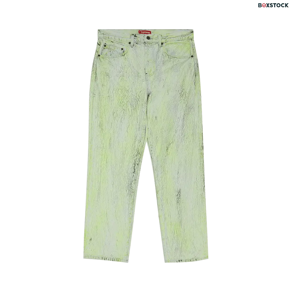 supreme Supreme Crackle Regular Jean 'Multicolor' Multi-Color Fall/Winter 2023