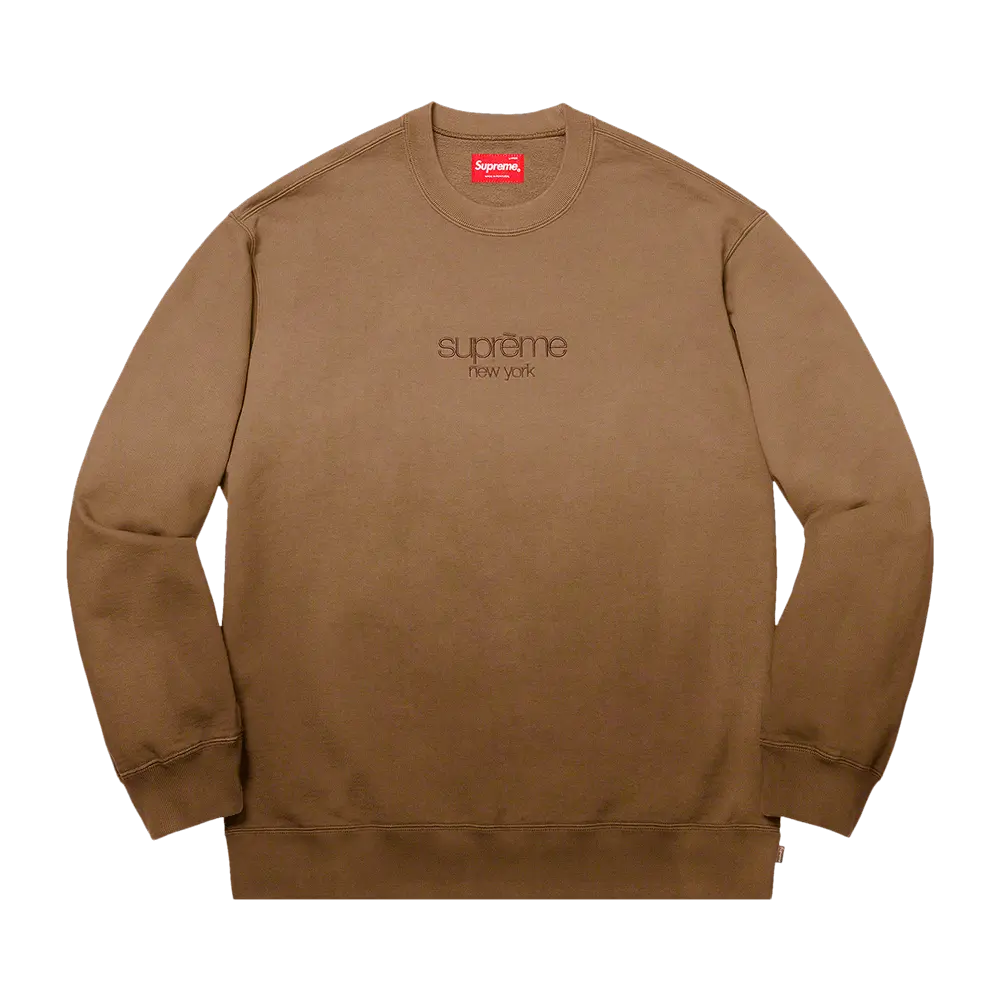 Supreme Dipped Crewneck 'Brown' Spring/Summer 2019
