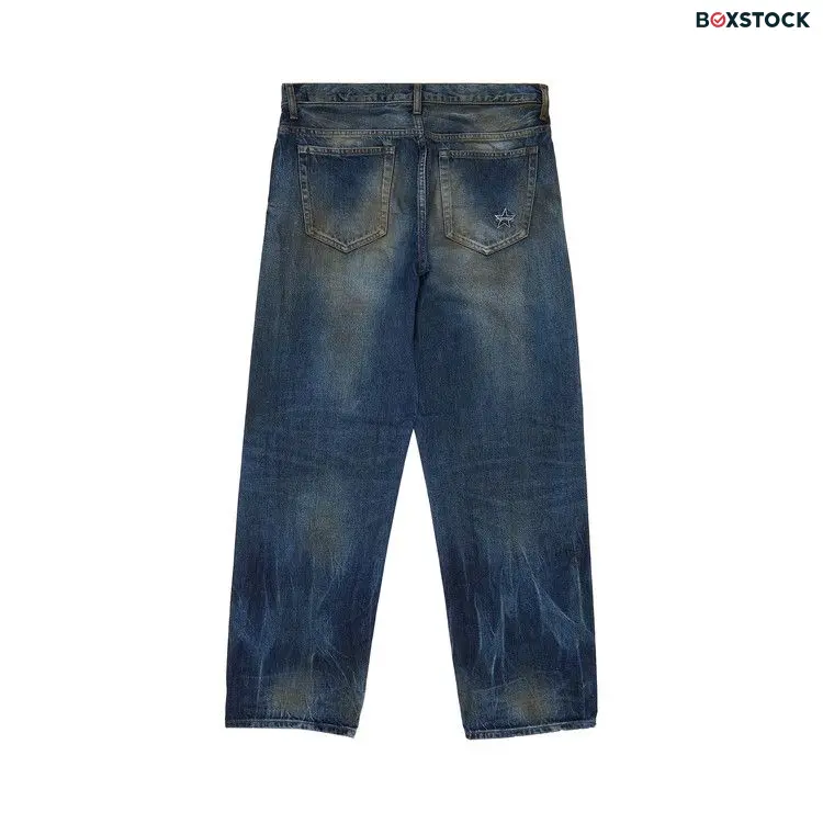 Supreme Distressed Loose Fit Selvedge Jean 'Washed Blue' Fall/Winter 2023
