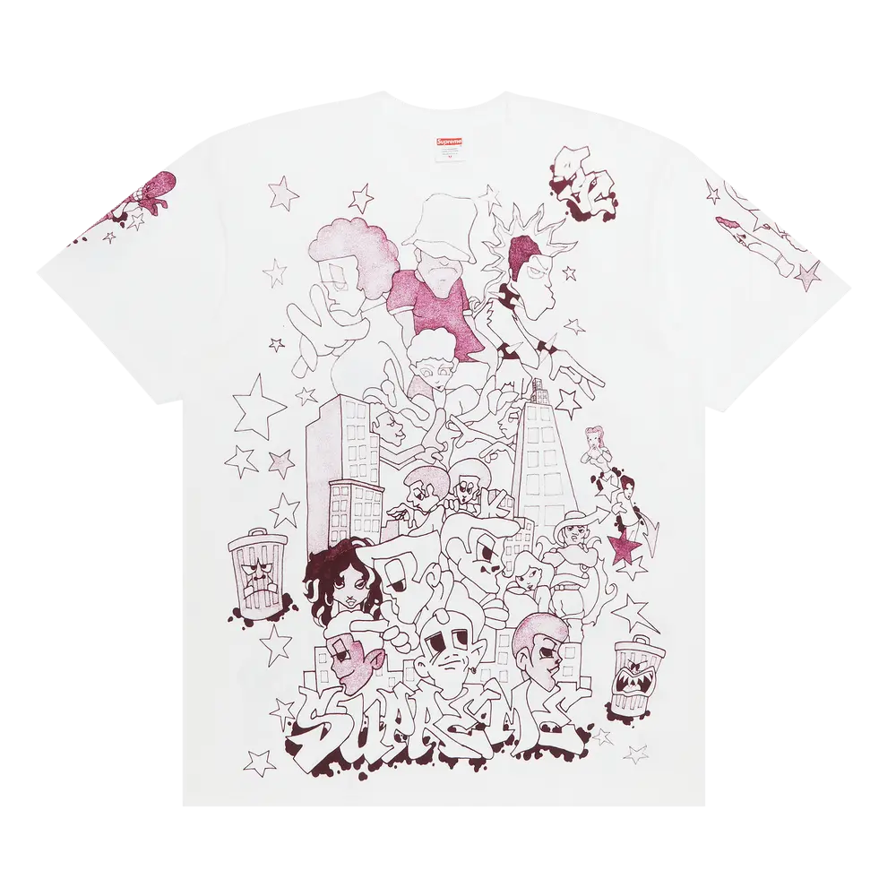 Supreme Downtown Tee 'White' Fall/Winter 2023