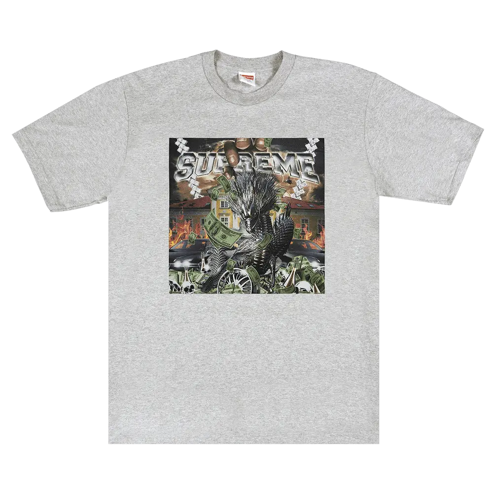 Supreme Dragon Tee 'Heather Grey' Spring/Summer 2020