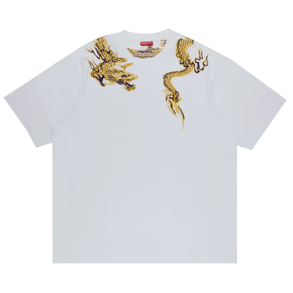 Supreme Dragon Wrap Short-Sleeve Top 'White' Spring/Summer 2023