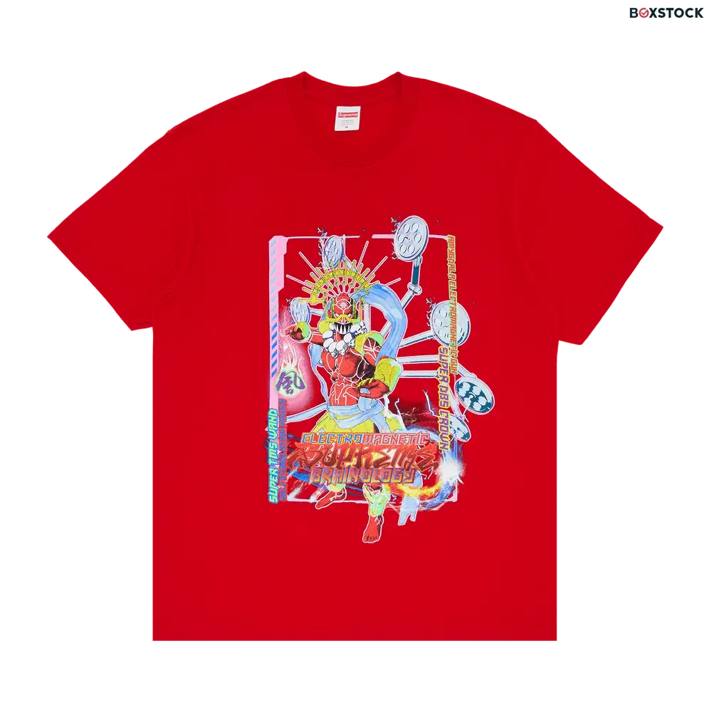 supreme Supreme Electromagnetic Tee 'Red' Spring/Summer 2024