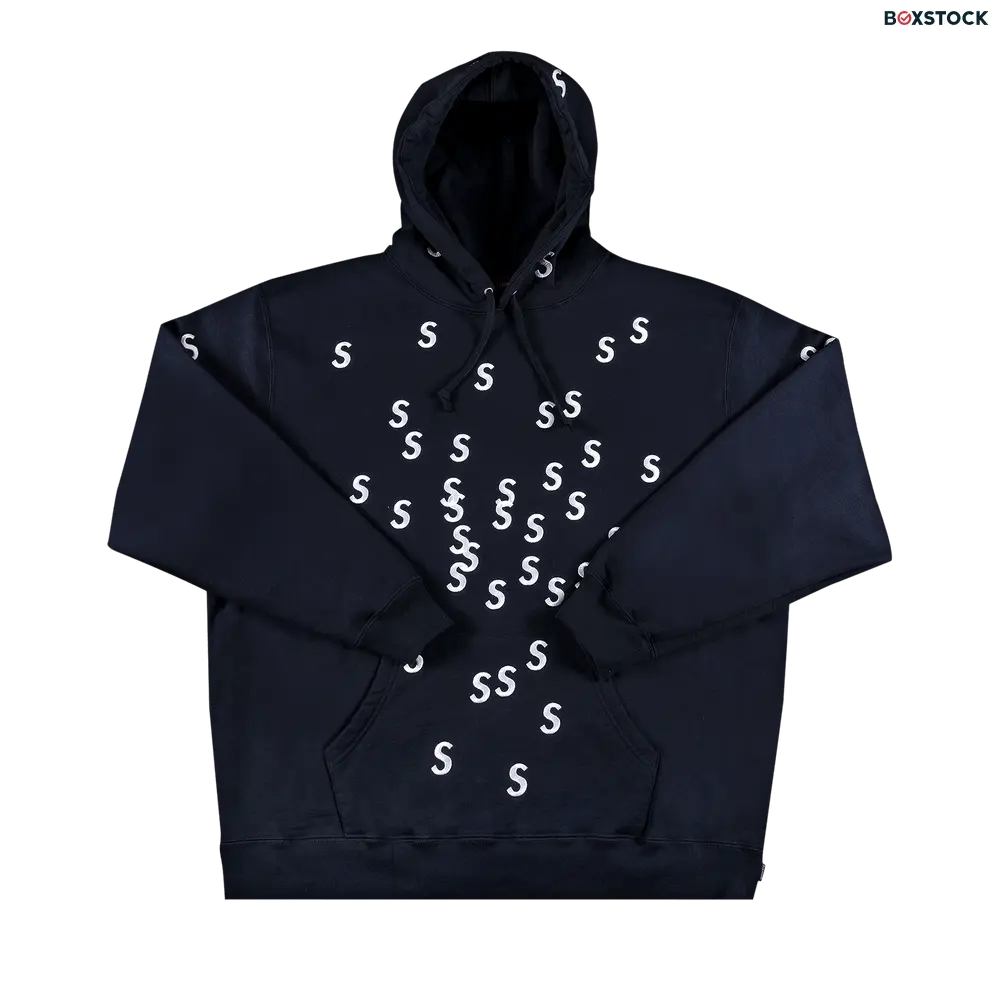 supreme Supreme Embroidered S Hooded Sweatshirt 'Navy' Blue Spring/Summer 2021