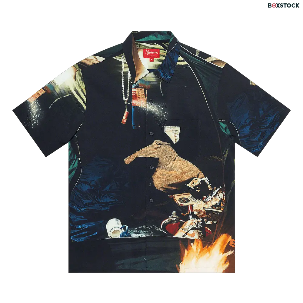 supreme Supreme Firecracker Rayon Short-Sleeve Shirt 'Firecracker' Multi-Color Spring/Summer 2021