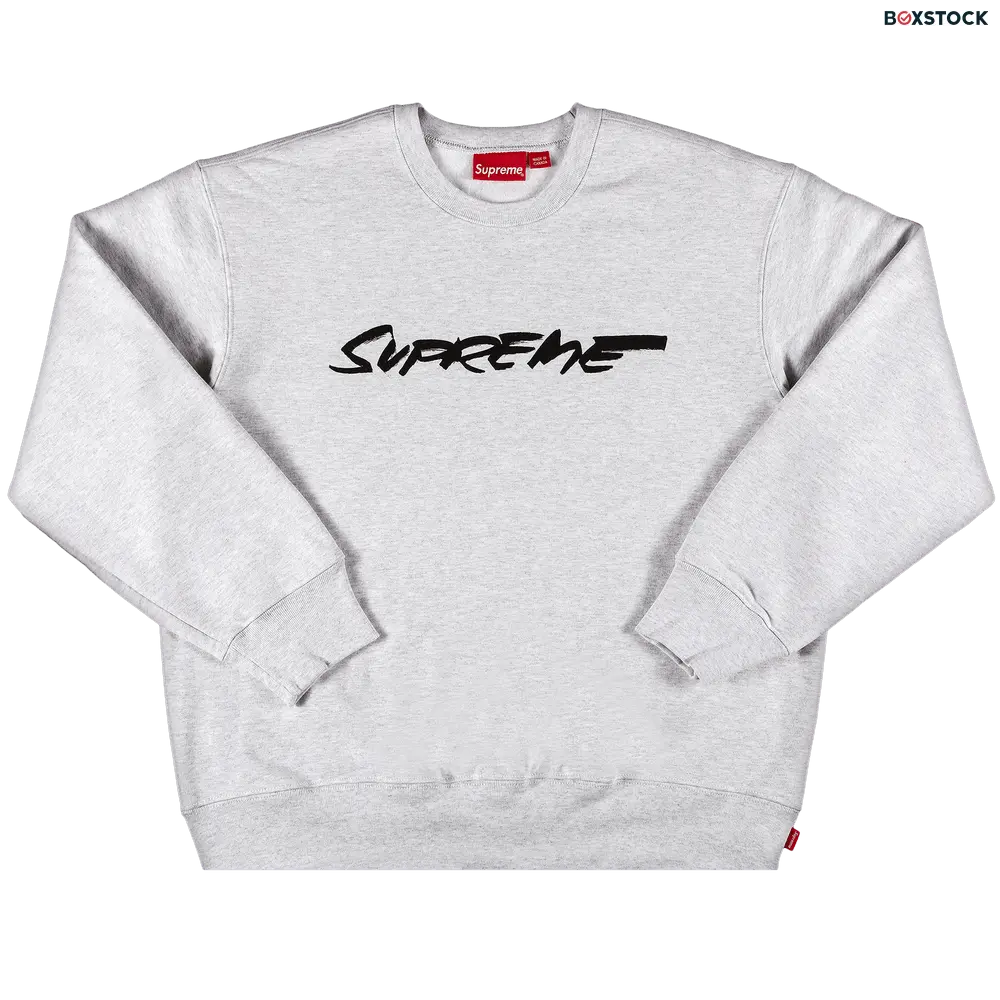 supreme Supreme Futura Logo Crewneck 'Ash Grey' Fall/Winter 2020