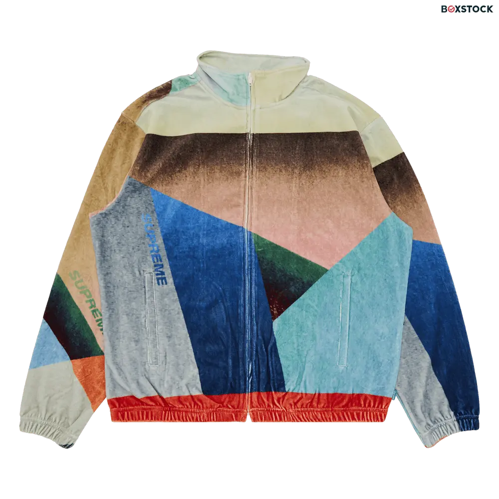 supreme Supreme Geo Velour Track Jacket 'Multicolor' Multi-Color Spring/Summer 2023